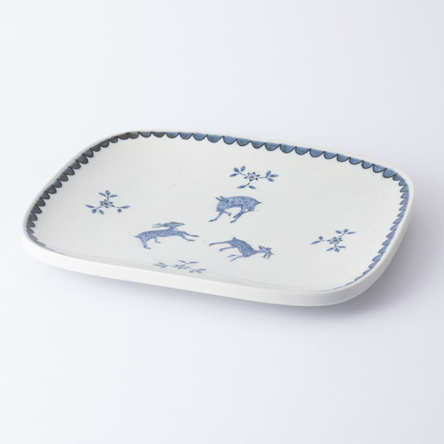 瀬戸焼の大角皿｜食卓の道具｜中川政七商店 公式サイト