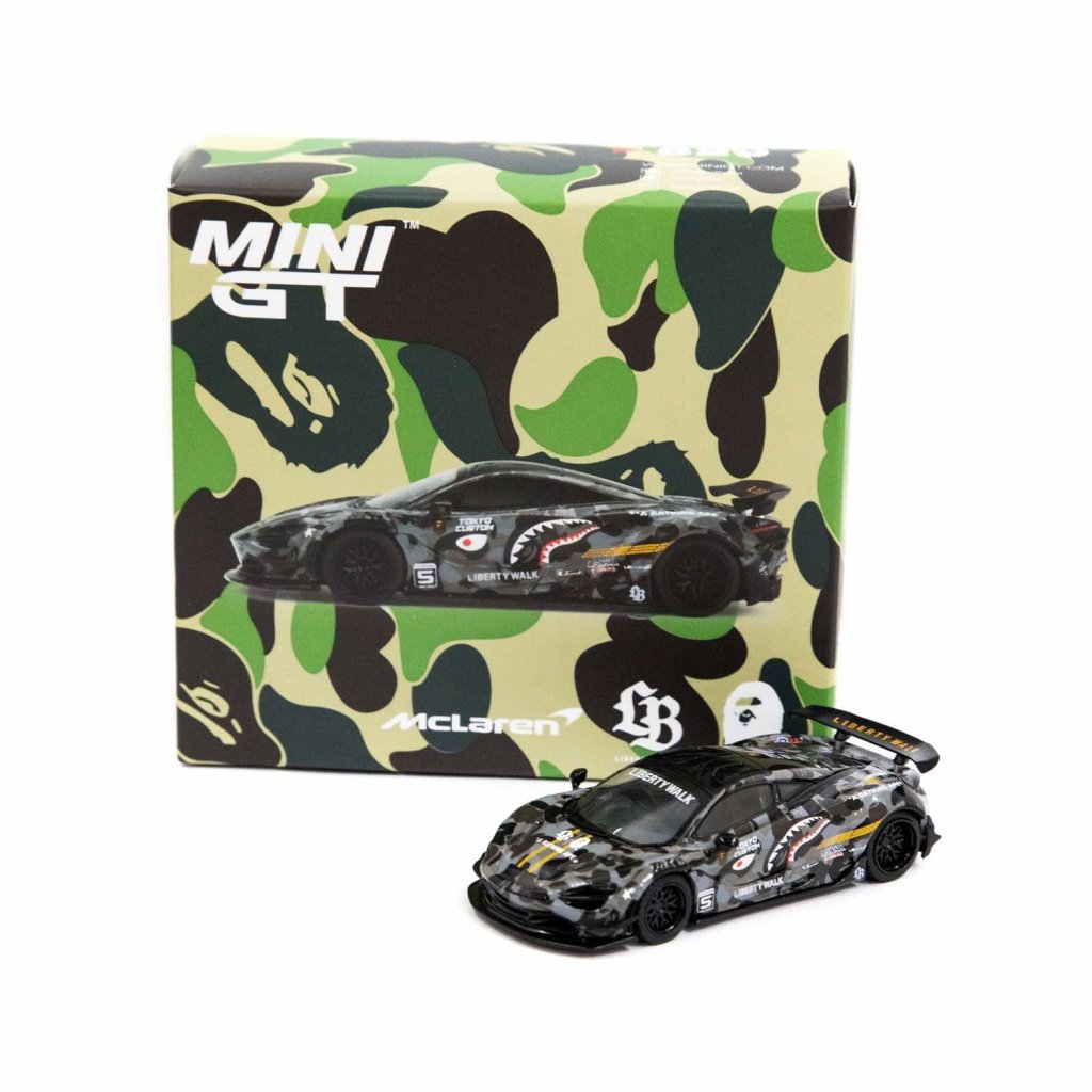 MINIGT BAPE×LBWK MAZDA RX-7 LB Super Silhouette / Mclaren 720S LB