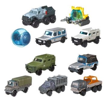 ジュラシックワールド ダイキャスト 5カーパック B 6パック入り