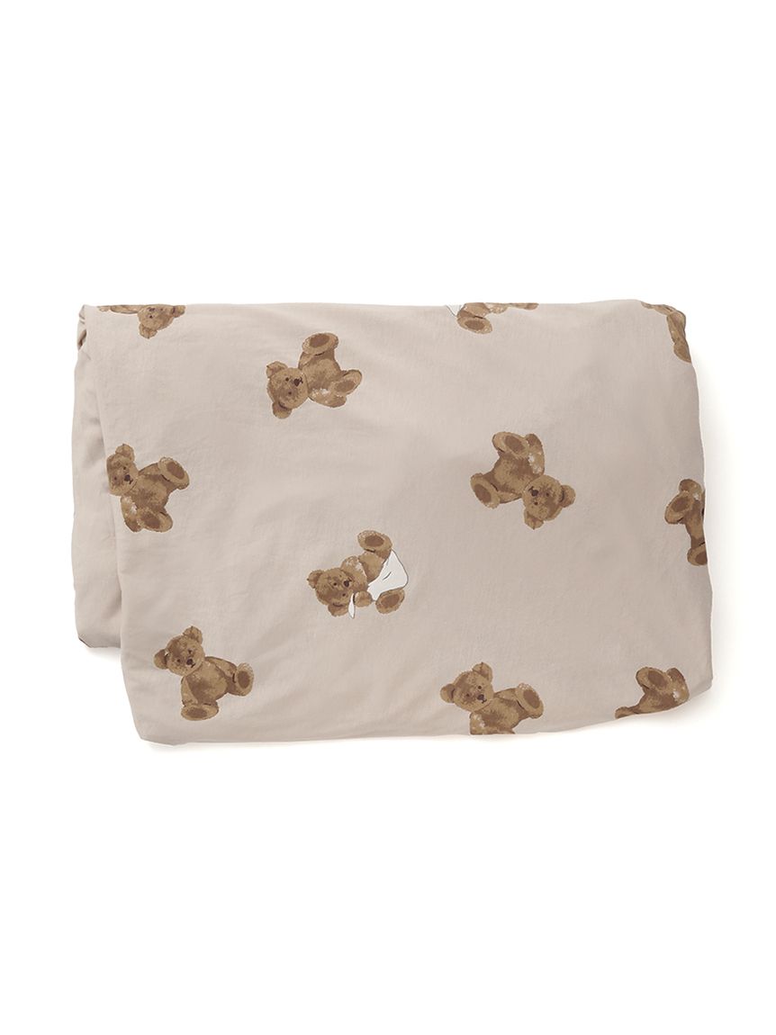 Sleep】ベア柄BOXシーツ（ダブル）(ボックスシーツ・敷きパッド