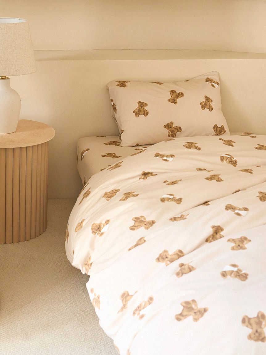 Sleep】ベア柄3点セット（ダブル）(寝具セット)｜ルームウェア