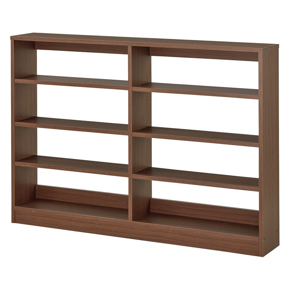 奥行き選べる背板オープン腰高本棚 幅120奥行20cm 通販 - ディノス