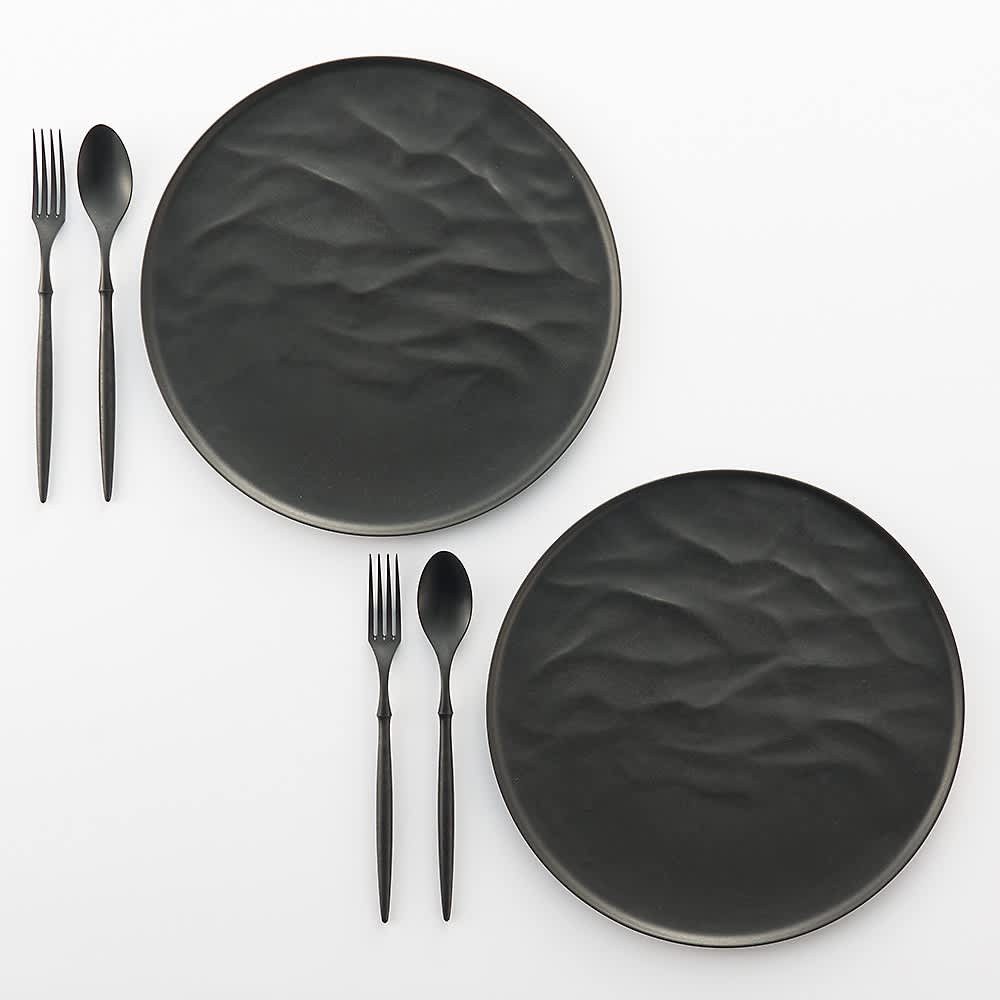 ARAS ウェーブ 大皿27.5cm 割れないお皿 特典付きの同色ペアセット