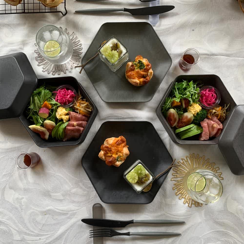 ARAS ヒートコレクション 平皿六角 大 割れないお皿 通販 - ディノス