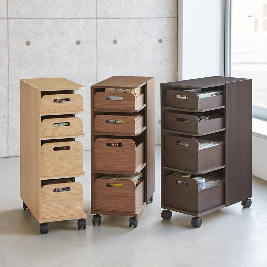 収納マルチワゴン 4段スリムタイプ 通販 - ディノス