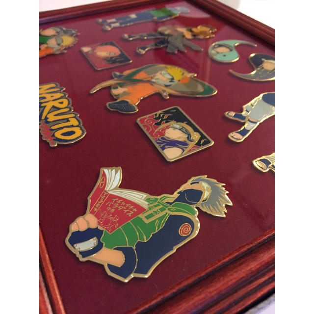 ジャンプ懸賞品「NARUTO-ナルト-」額縁入ピンズセットの通販 by U's