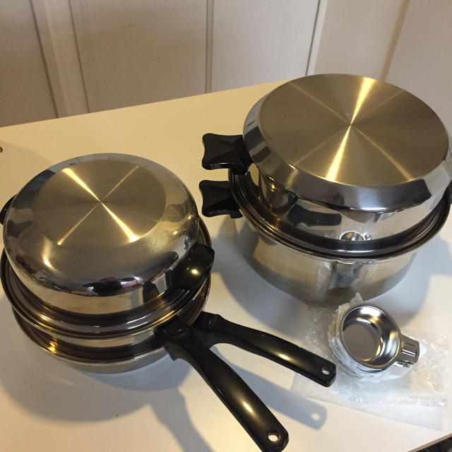 inkor インコア ダッチオーブン フライパンステンレス鍋2個セットIH非