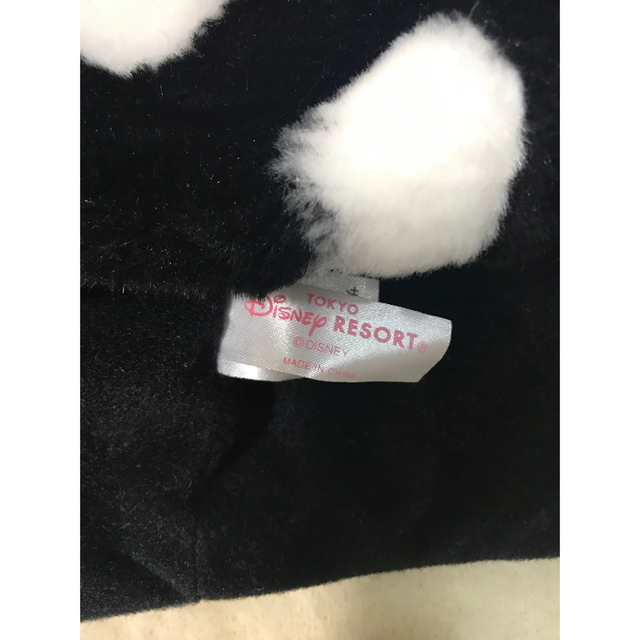 Disney - ディズニー ドット柄 ブラック ファンキャップ 被り物 ミニー