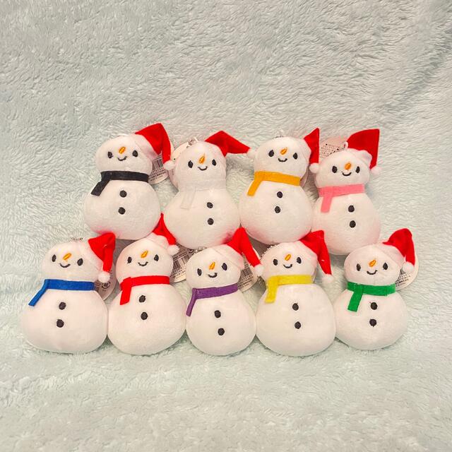 サンタ カラフル スノーマン 雪だるま 9体セットの通販 by こにゃブー