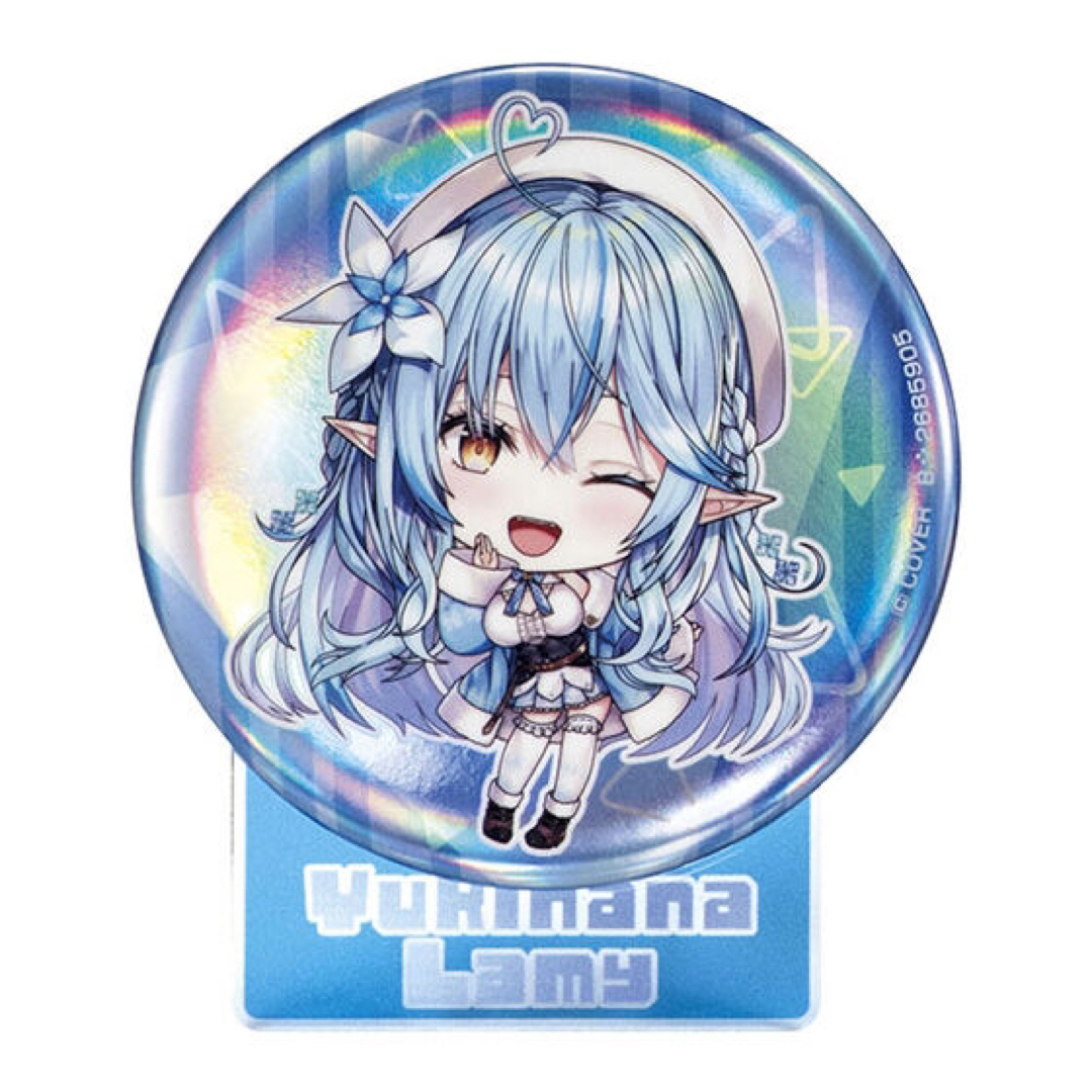 ホロライブ 開催記念缶バッジ＆スタンドC 雪花ラミィの通販 by koi