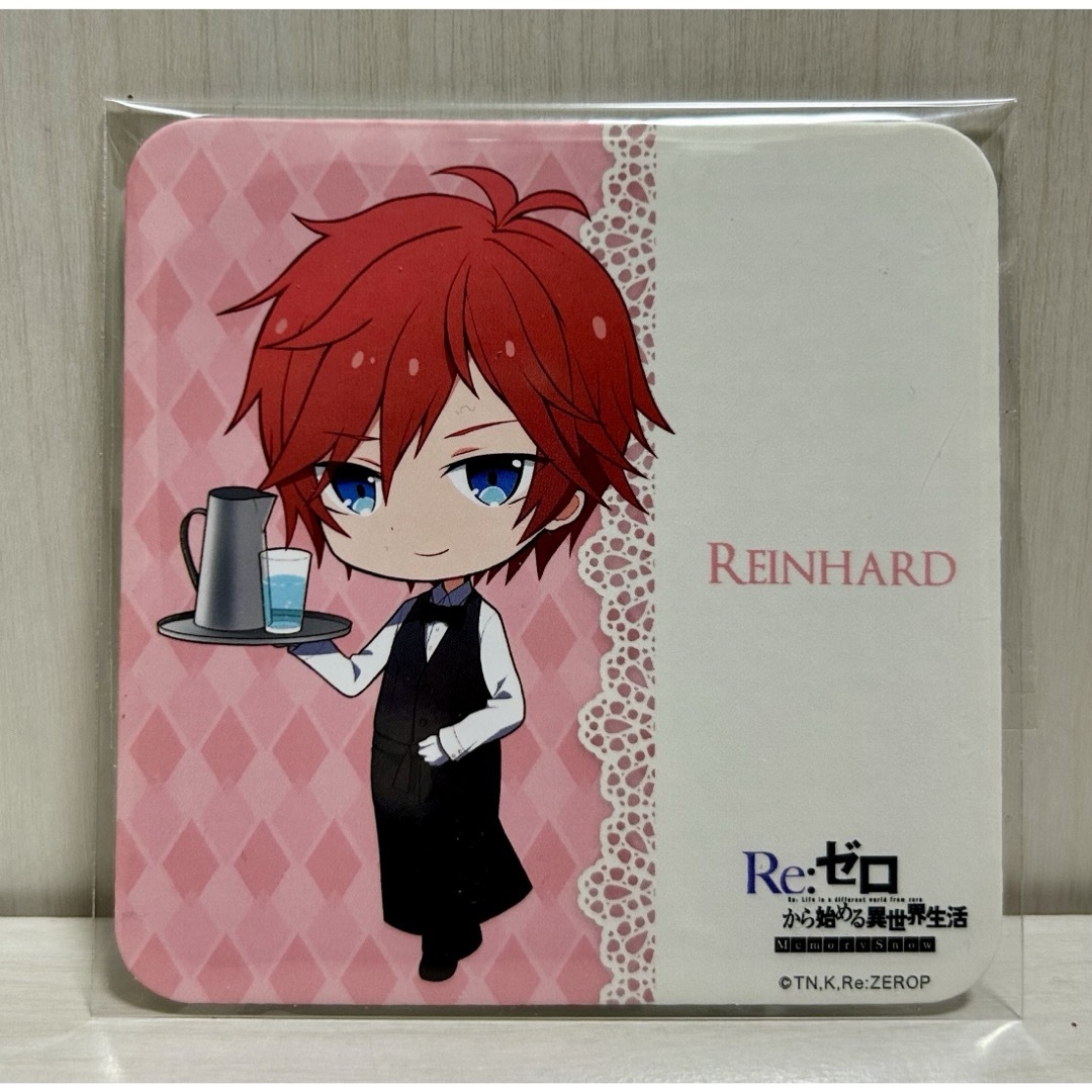リゼロ Memory Snow×アニメプラザカフェ コースター ラインハルトの