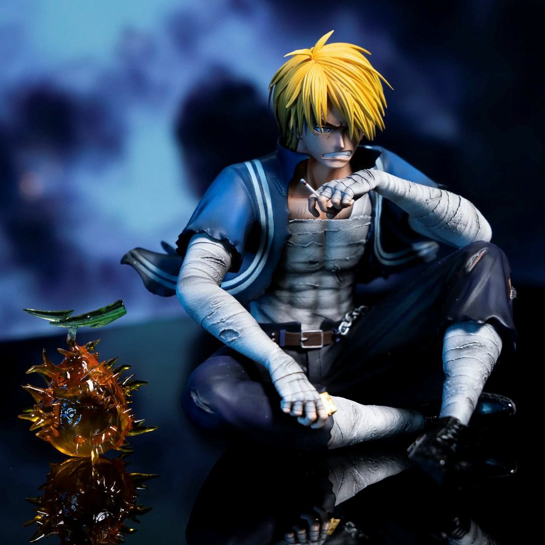 ワンピース 麦わら海賊団 ケガ サンジ ガレージキット フィギュアの