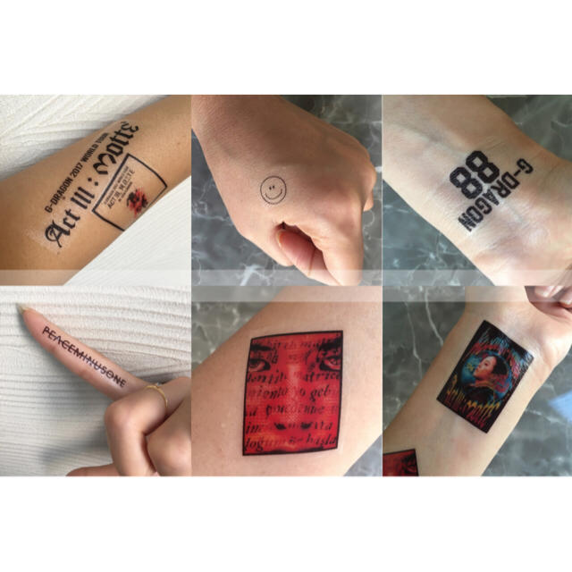 G-DRAGON ジヨン タトゥーシール ジヨコン ジードラゴン グッズ ※壱※の