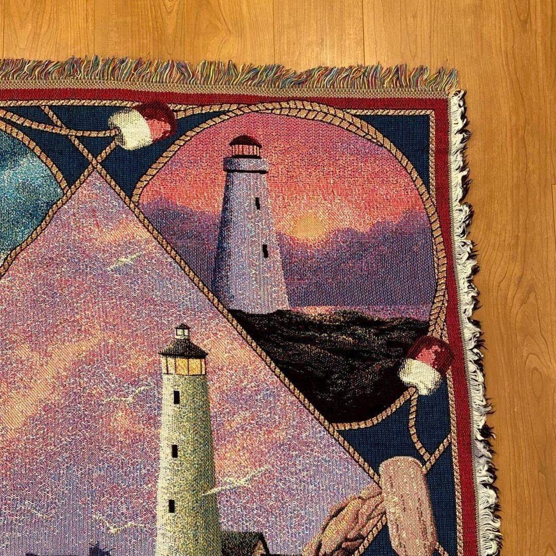 VINTAGE - 【美品】CROWN CRAFTS 灯台柄 ゴブラン織り ヴィンテージ