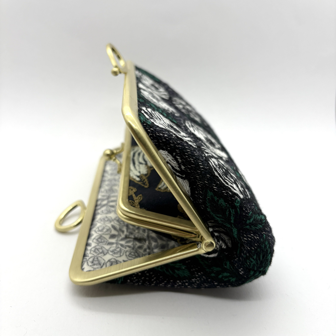 mina perhonen - ミナペルホネン ハンドメイド親子がま口長財布 rosy