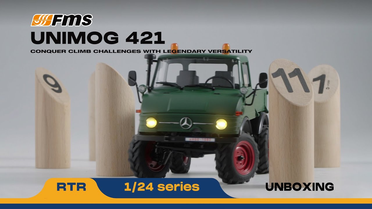1:24 FCX24 Unimog 421 RTR RC Truck | Portal Axles | FMS Hobby