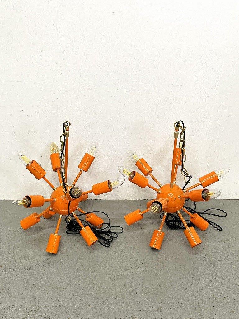 12灯 スプートニク ランプ - アンティーク、ビンテージのインテリア