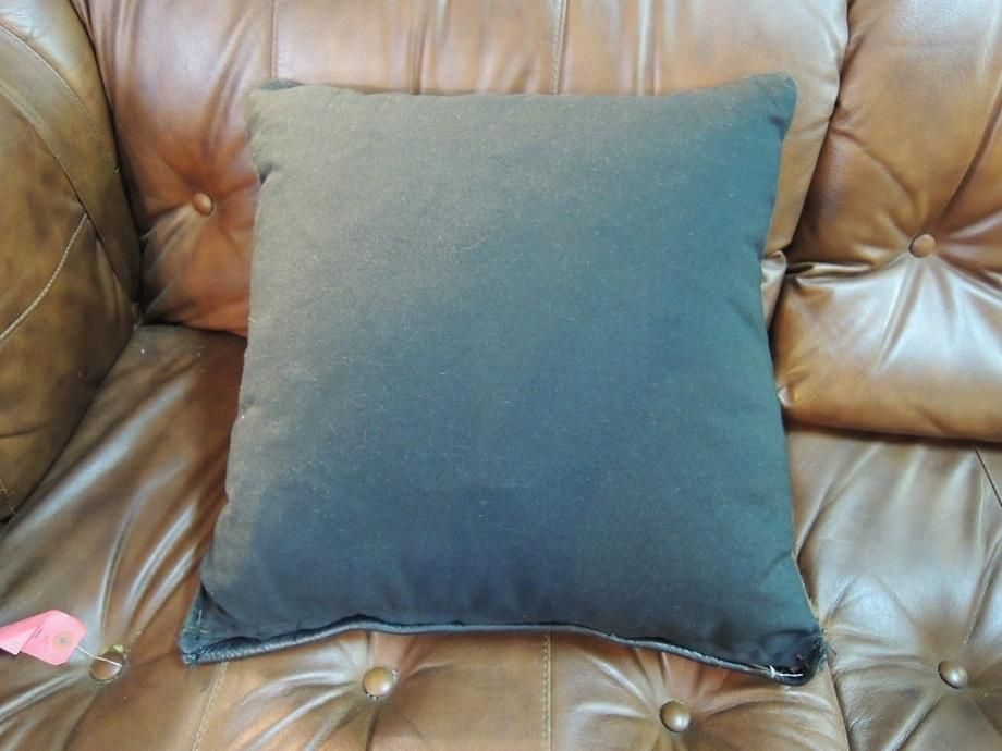 ヴィンテージ リメイク ハラコ レザー クッション - アンティーク