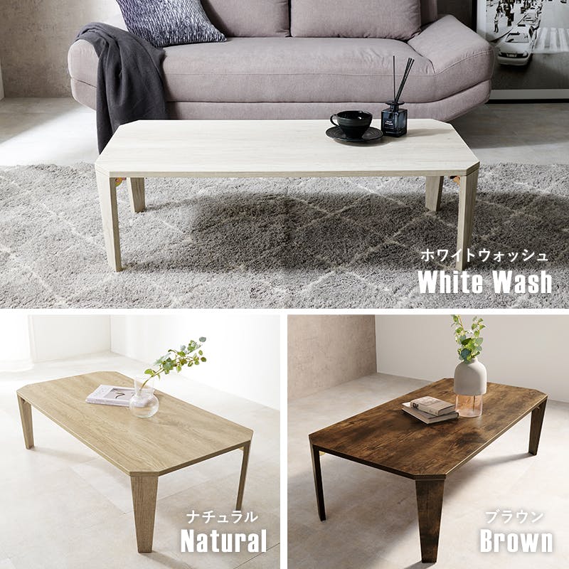 折れ脚テーブル MT-6867MWH マーブルホワイト インテリア 家具 収納