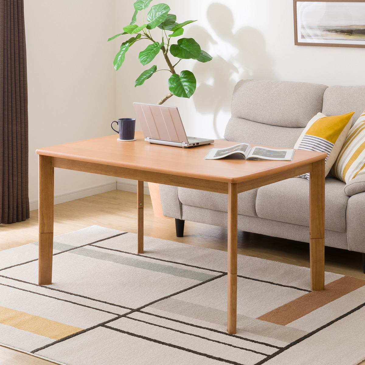 ニトリ、高さ調節可能でテーブルにもなる「2WAYこたつ」2024年モデルを