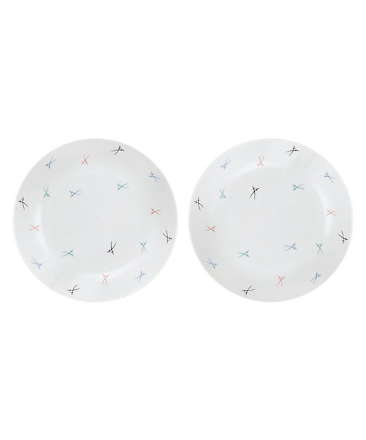 剣マーク カラフル ペアプレート | MEISSEN/マイセン | 三越伊勢丹