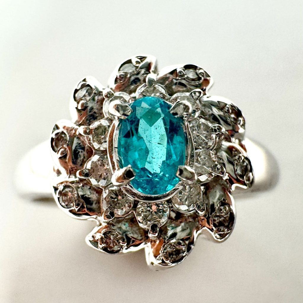 パライバトルマリン 0.7ct リングの買取実績｜色石BANK