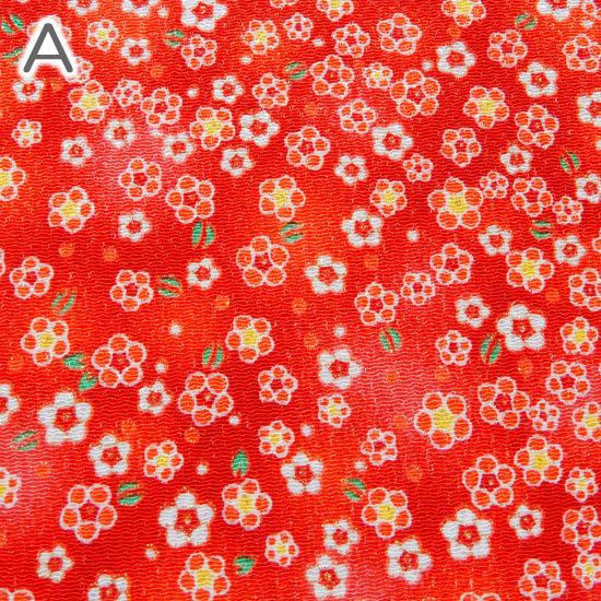 生地 ちりめん はぎれ 金彩 和柄 カットちりめん 35cm×33cm 縮緬生地