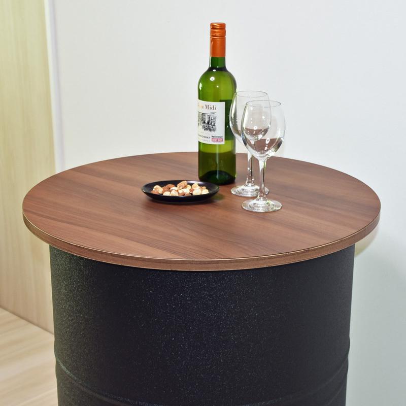 ドラム缶テーブルDRM930 D65×H93cm 立ち飲みテーブル バーテーブル