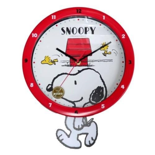 SNOOPY（スヌーピー） キャラクター 壁掛け振り子時計 足振り ウォール