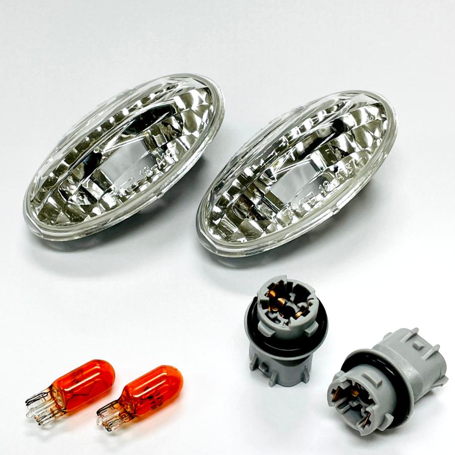 ワゴンR/エブリィ 他 スズキ車汎用 クリスタルサイドマーカー クリア