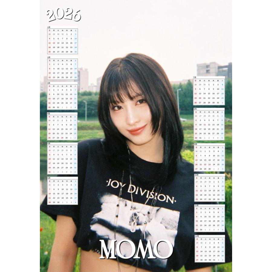 モモ TWICE トゥワイス 2026 ポスター カレンダー 丸めてお送り A3