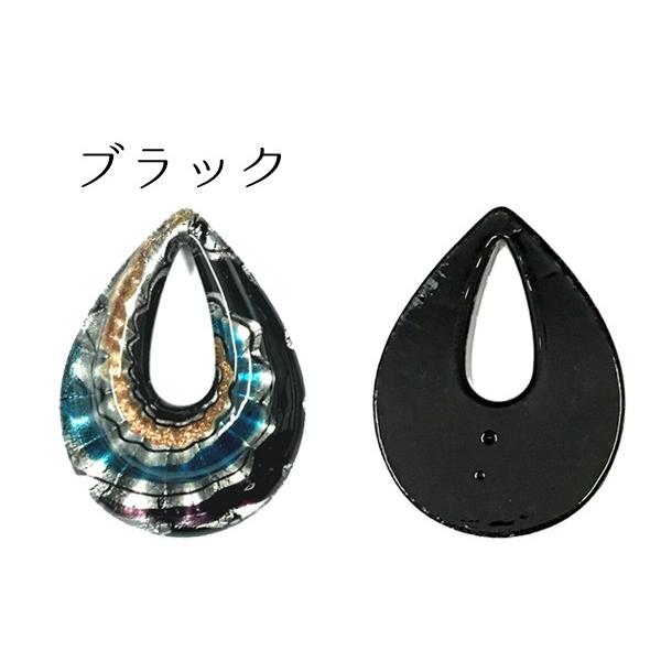 ベネチアンガラス風 ペンダントトップ ドロップ型 しずく vene-72