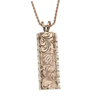 ハワイアンジュエリー ネックレス 14k ゴールド ホヌ＆スクロール 2