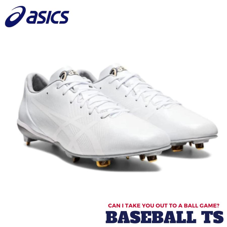 ゴールドステージ アシックス asics 野球スパイク 1121A062 白スパイク