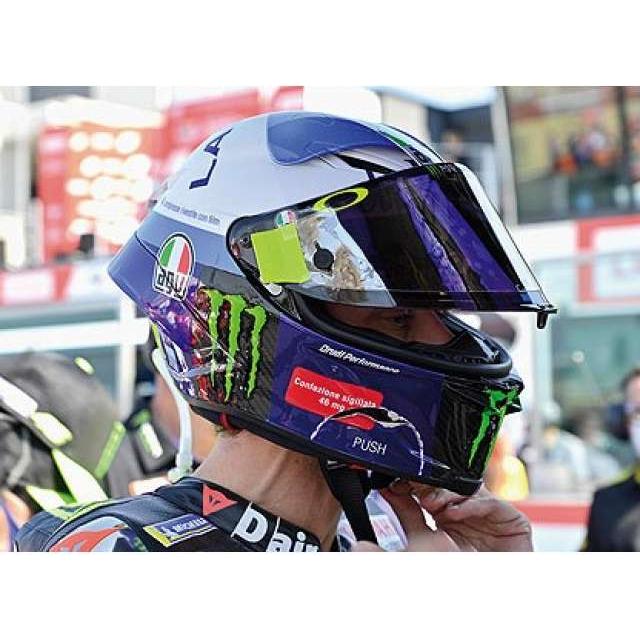 2020 AGV ヘルメット バレンティーノ・ロッシ MotoGP ミサノ レース1