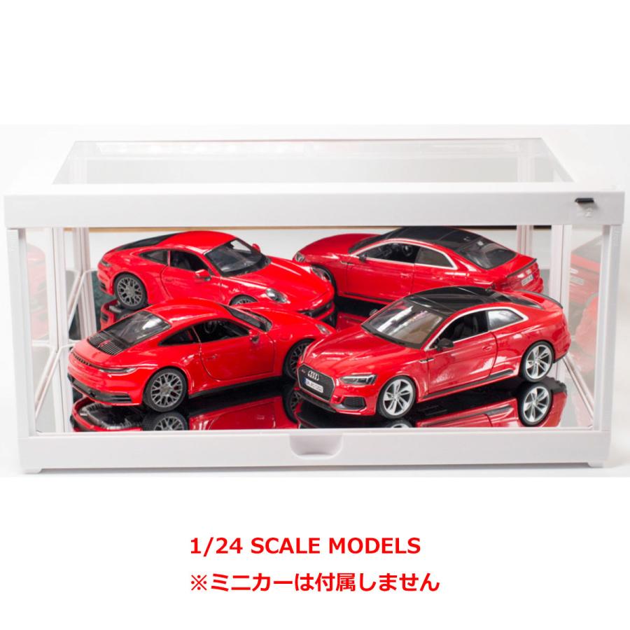 アクリル ディスプレイ ボックス 1/18スケール用 背面/底面ミラー
