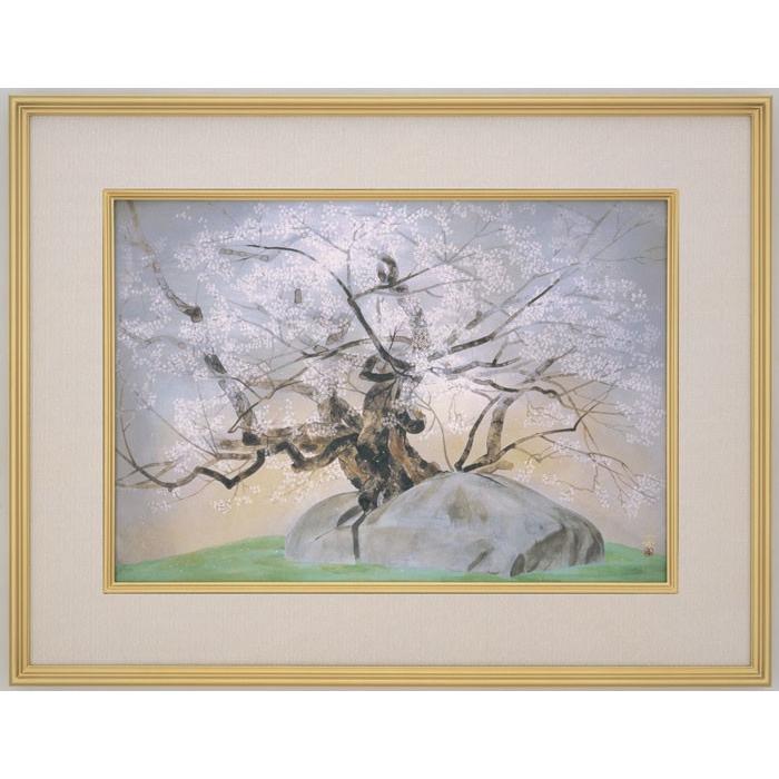 中島千波 『石割櫻』 彩美版方式複製画 : 内田画廊 - 通販 - Yahoo