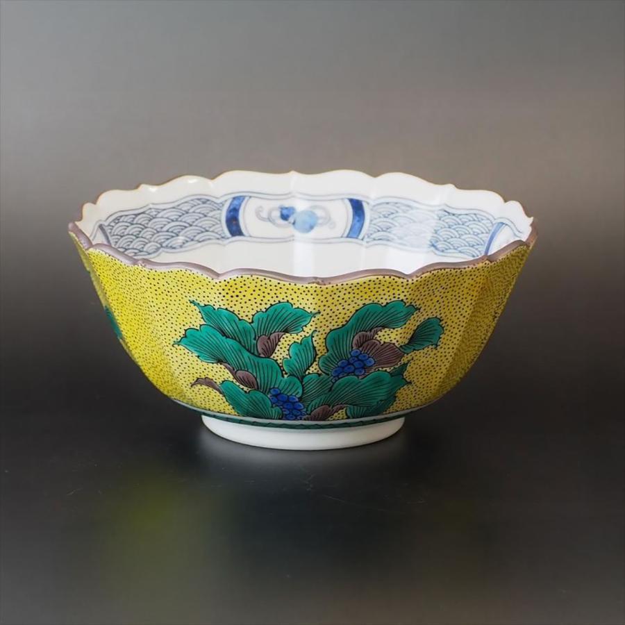 九谷焼 6寸菊鉢 吉田屋おもと：美山窯 鉢 ボウル 煮物などに : 九谷結