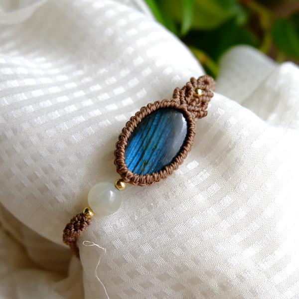 ラブラドライト（マダガスカル産）・シルバームーンストーン （6月