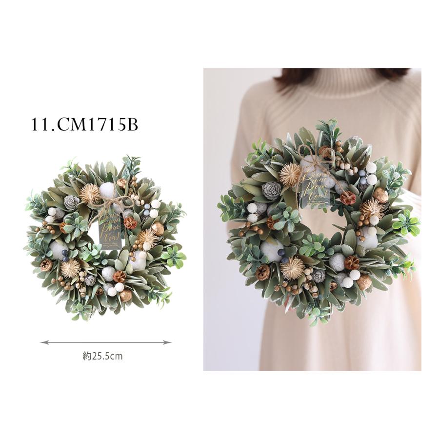 クリスマス輸入リースMサイズ クリスマスリース 玄関 クリスマス