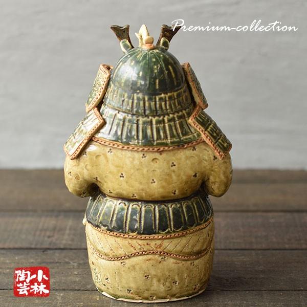 やきもの人形 兜武者 織部釉 陶器製 曾風作 : 小林陶芸 - 通販 - Yahoo