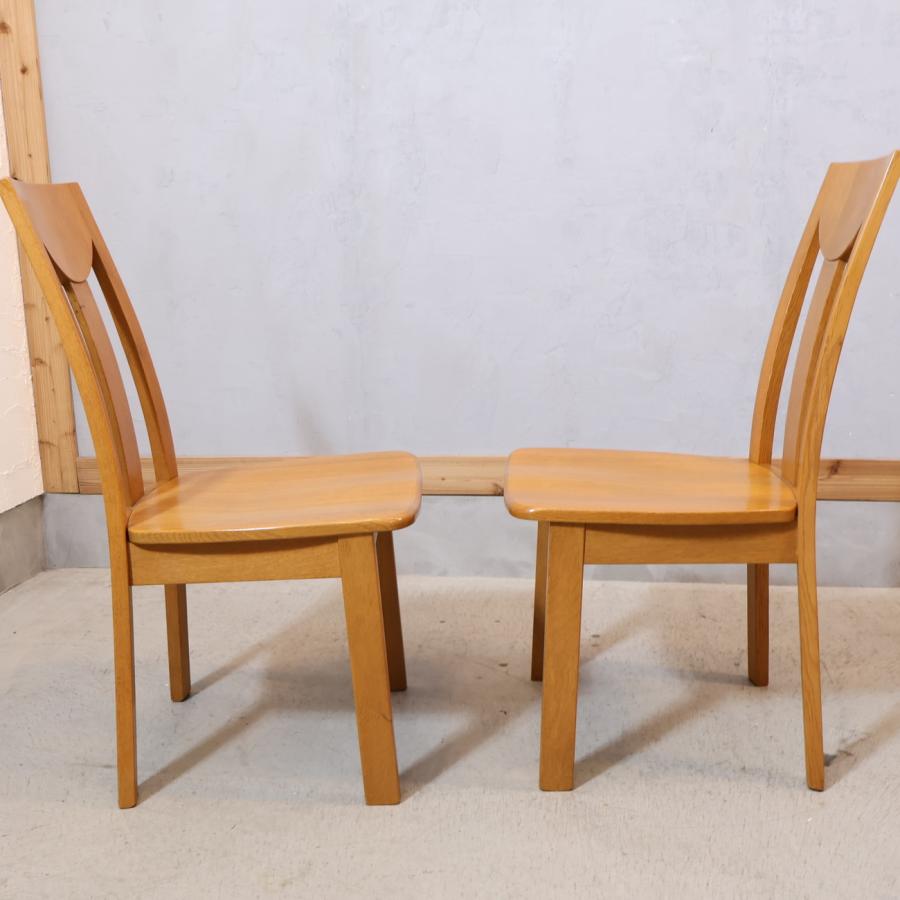 サントリー樽ものがたり オーク無垢 ダイニングチェア 2脚セット 楢材