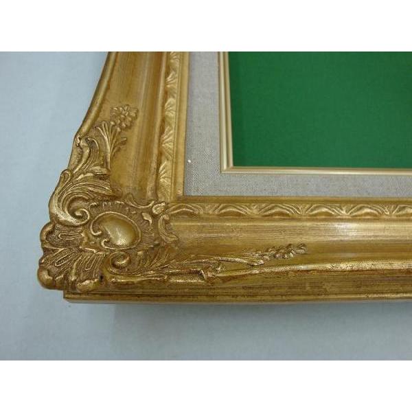 9232 F0ゴールド/シルバー油絵用額縁 ，油彩用額縁，油絵額，油彩額