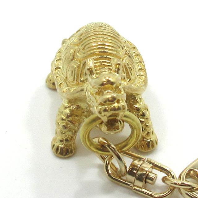 龍亀 ロングイ キーホルダー ろんぐい 金色 アクセサリー お守り 龍 亀