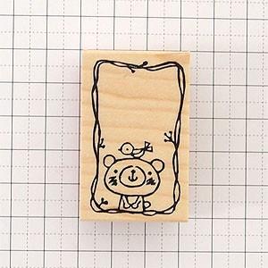 消しゴムはんこ ラバースタンプ 消しゴムスタンプ tugumi くまのミニ