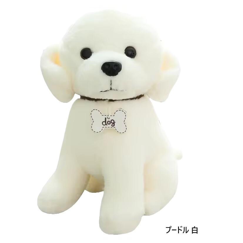 お座りDOG プードル 白 ぬいぐるみ 犬 オレンジ : HONDA STORE - 通販