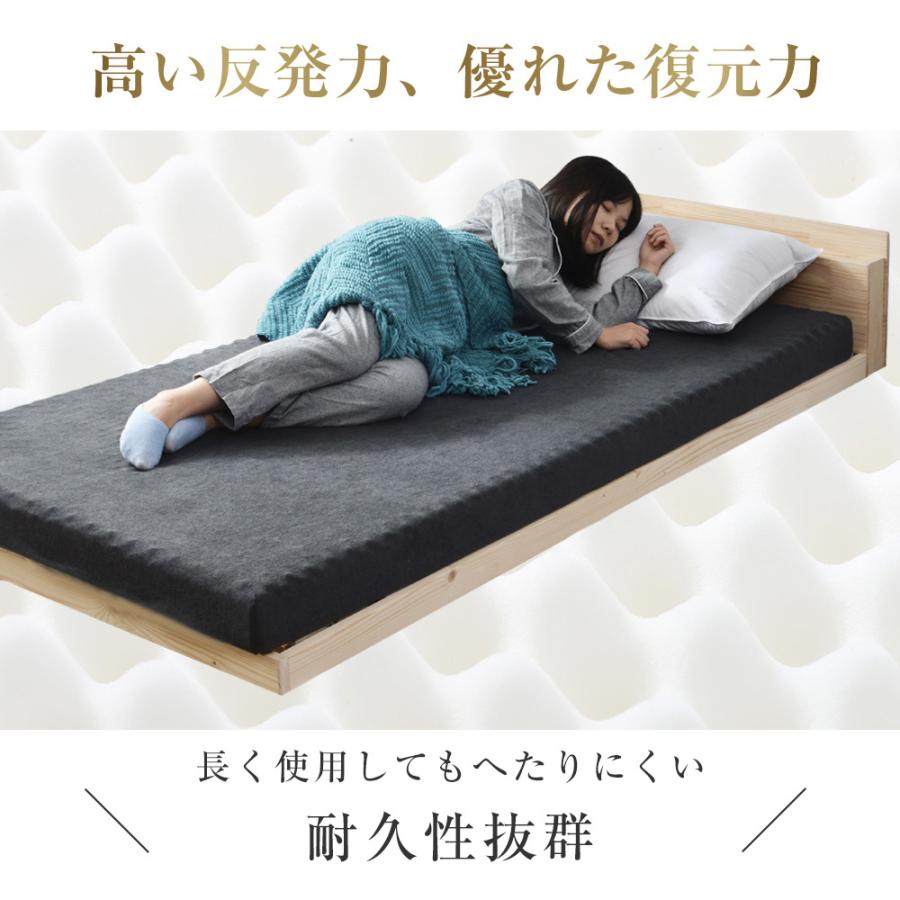 マットレス ダブル 高反発 腰痛対策 敷布団 140×195 一体化 極厚10cm