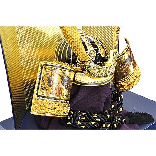 五月人形 兜 収納飾り 着用兜飾り 25号着用兜 金屏風 弓太刀セット