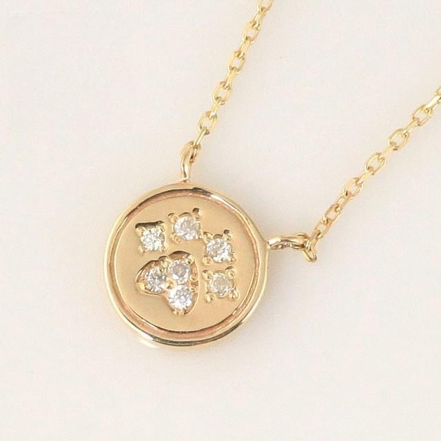 18金ネックレス レディース ペンダント k18 猫 ネコ ねこ 肉球