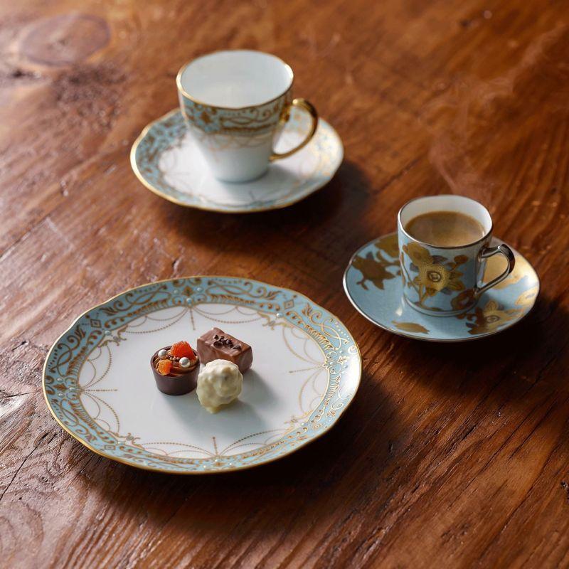 ノリタケ オマージュ コレクション コーヒー カップ＆ソーサー （藍白